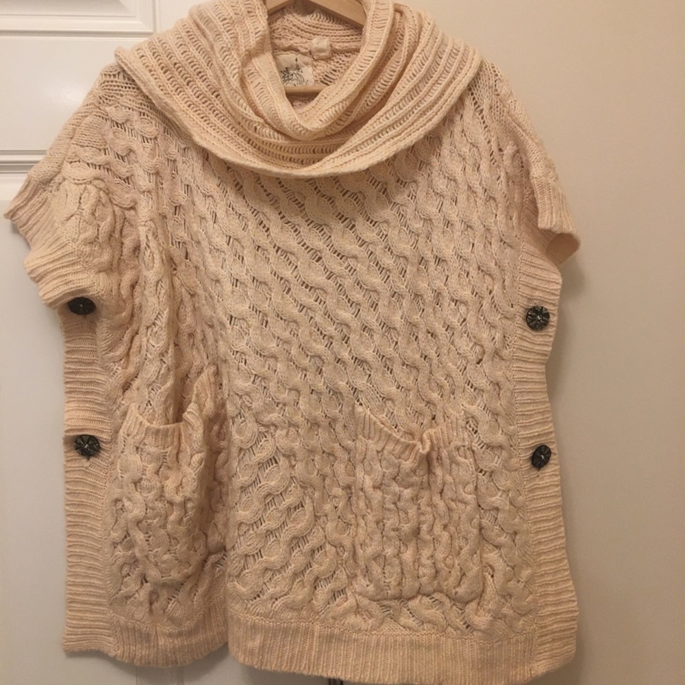Anthropologie poncho sweater
